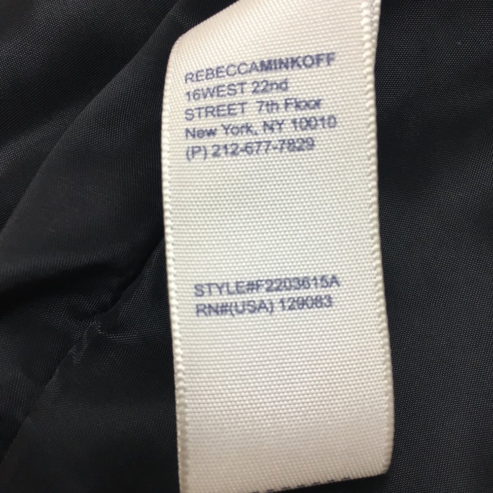REBECCA MINKOFF SOFT Goatskin Leather Biker Moto Jacket - Picture 10 of 10